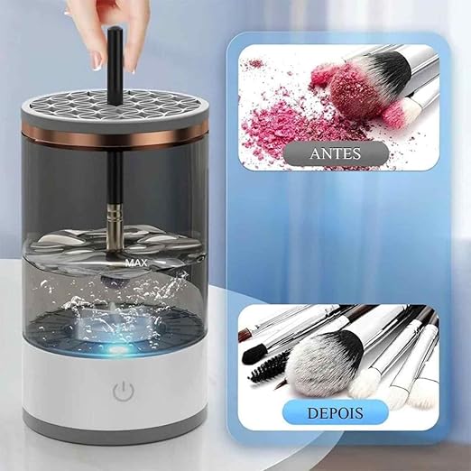 Limpador Elétrico de Pincel de Maquiagem - LimpaMake