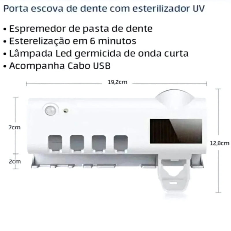 Esterilizador Antibacteriano de Escova de Dente