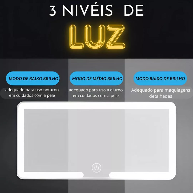 Espelho touch com Led