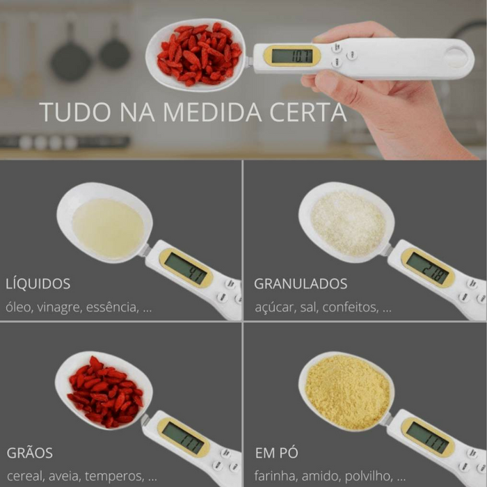 Colher com Balança Digital de Precisão