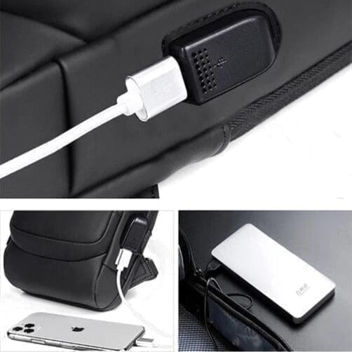 Mochila Antifurto com Senha USB - Slim Bag