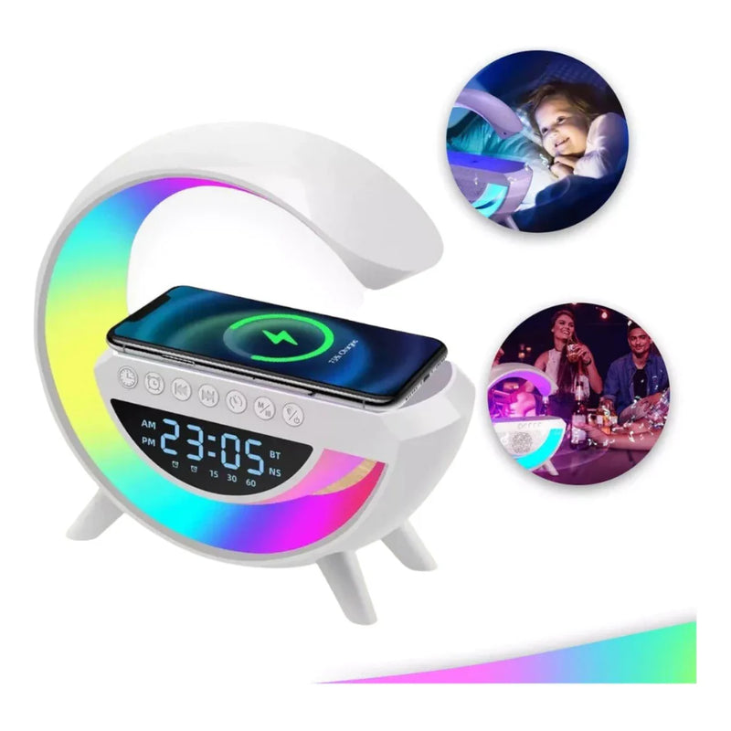 G-speaker Luminária RGB Bluetooth Carregador sem Fio