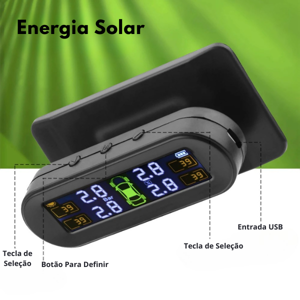 Sistema Solar de Monitoramento da Pressão dos Pneus