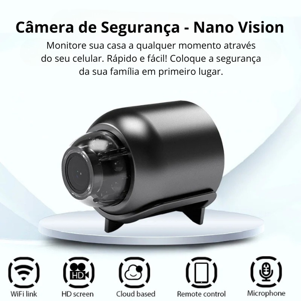 NanoVision Câmera de Segurança [Ultra HD 4K] + Grátis MicroSD 32gb